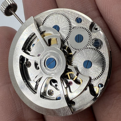 Asian Double Balance Wheel watch with Big Date at 12, automatic mechanical movement TL3303.