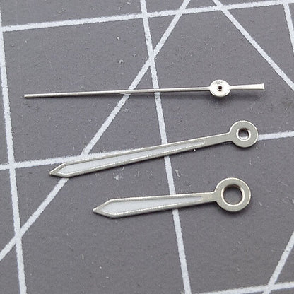 Arrow shape silver-trimmed 13mm watch hands for Miyota 2315 and 2035 movements by Arrow.