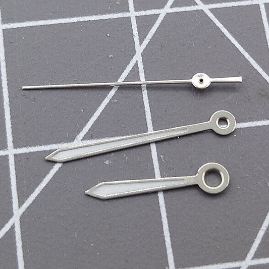 Arrow shape silver-trimmed 13mm watch hands for Miyota 2315 and 2035 movements by Arrow.