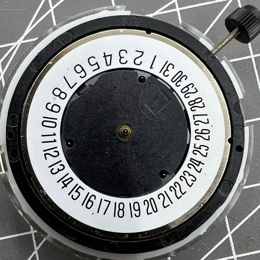 Genuine V8 ETA G10.711 Swiss quartz watch movement with multifunctional date at 6 o'clock.