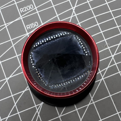 Horotec MSA00.032-2.5 eyeglass with 4.0x magnification and 25mm lens, aluminum ring for precise watch repair.