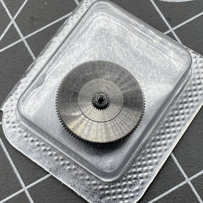 Complete barrel with mainspring for Miyota 9100 movement, durable generic fit watch part.