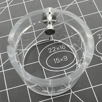 Transparent watch movement holder for RLX3135 movement, secure fit watch accessories.
