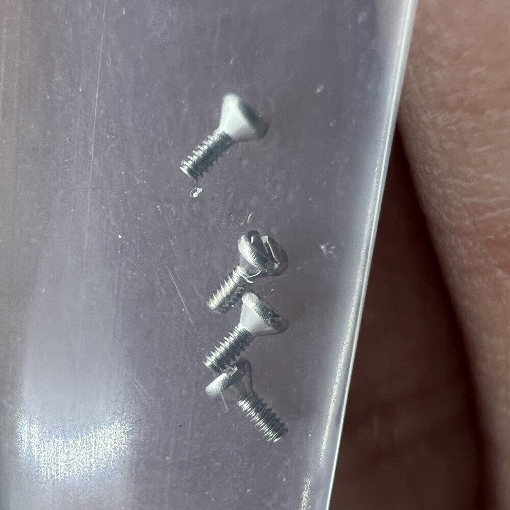 Watch case cushion mount screws for Miyota 8215 8200 movement - durable watch repair parts.