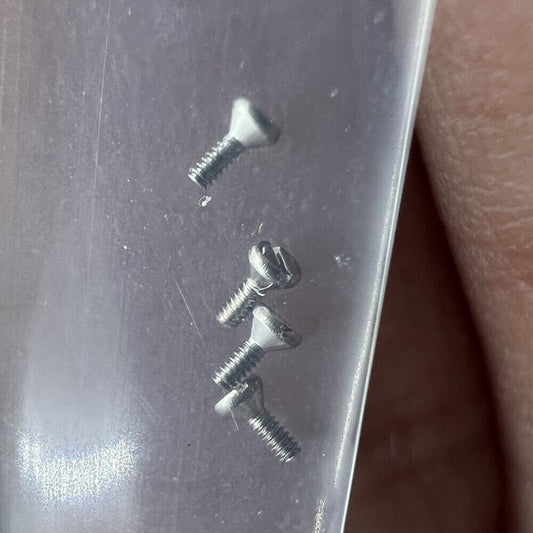 Watch case cushion mount screws for Miyota 8215 8200 movement - durable watch repair parts.