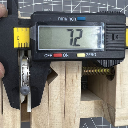 Miyota/Citizen 8200 automatic watch movement with double calendar, precise mechanical mechanism for watch repairs.