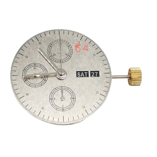 Asiatisches 7750 Automatik-Chronographenwerk, Datum, Tag, kleine Sekunde @9, ETA 7750