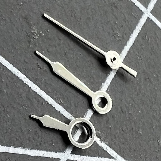 Silbernes Uhrzeiger-Set für Miyota 2035 Uhrwerk, 7 mm/6 mm/5 mm Länge, Nr. 1236