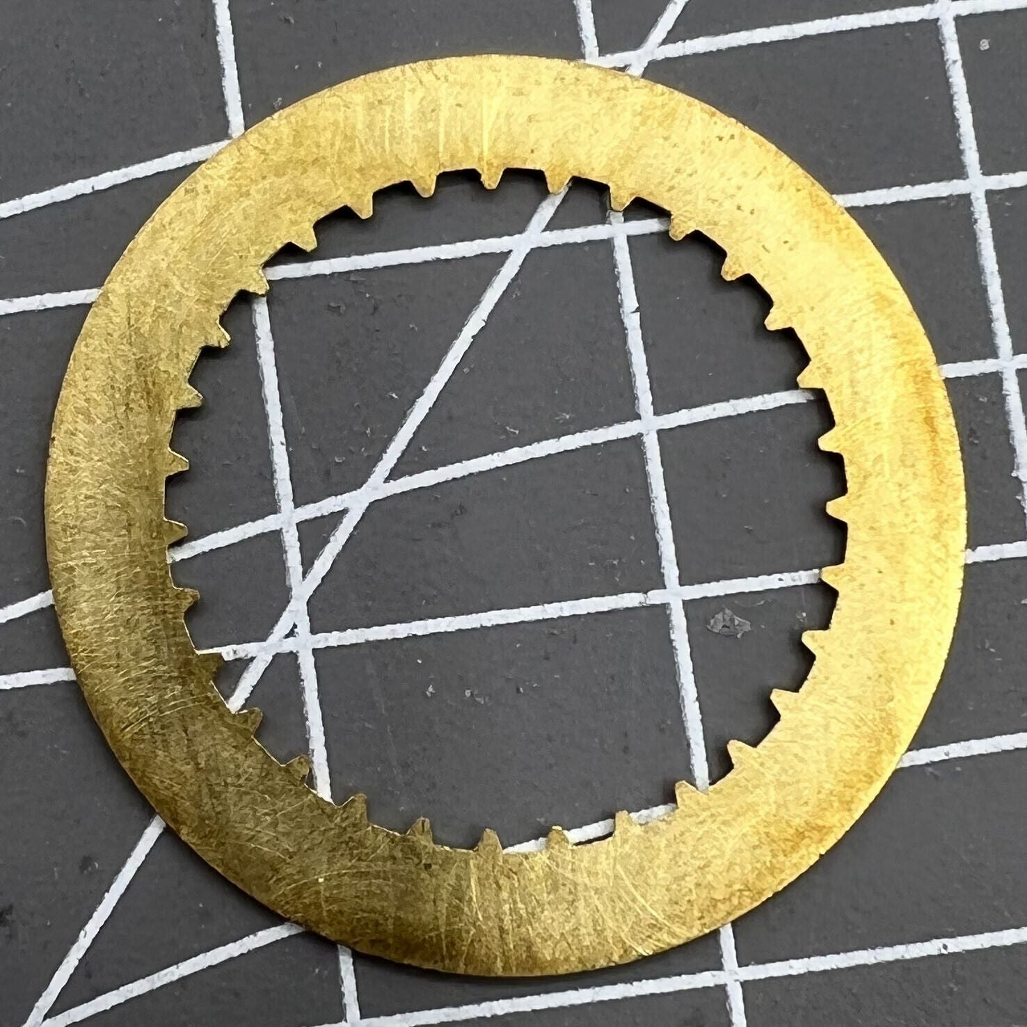 Black date disk wheel for ETA 7750 watch movement, accurate replacement part for timepieces.