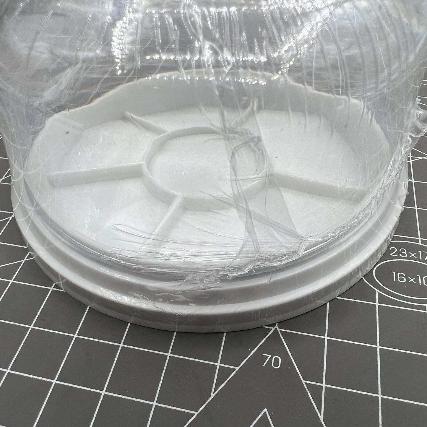 Swiss Bergeon 30097-BC dust cover and divided tray for organized watch accessory storage and protection.