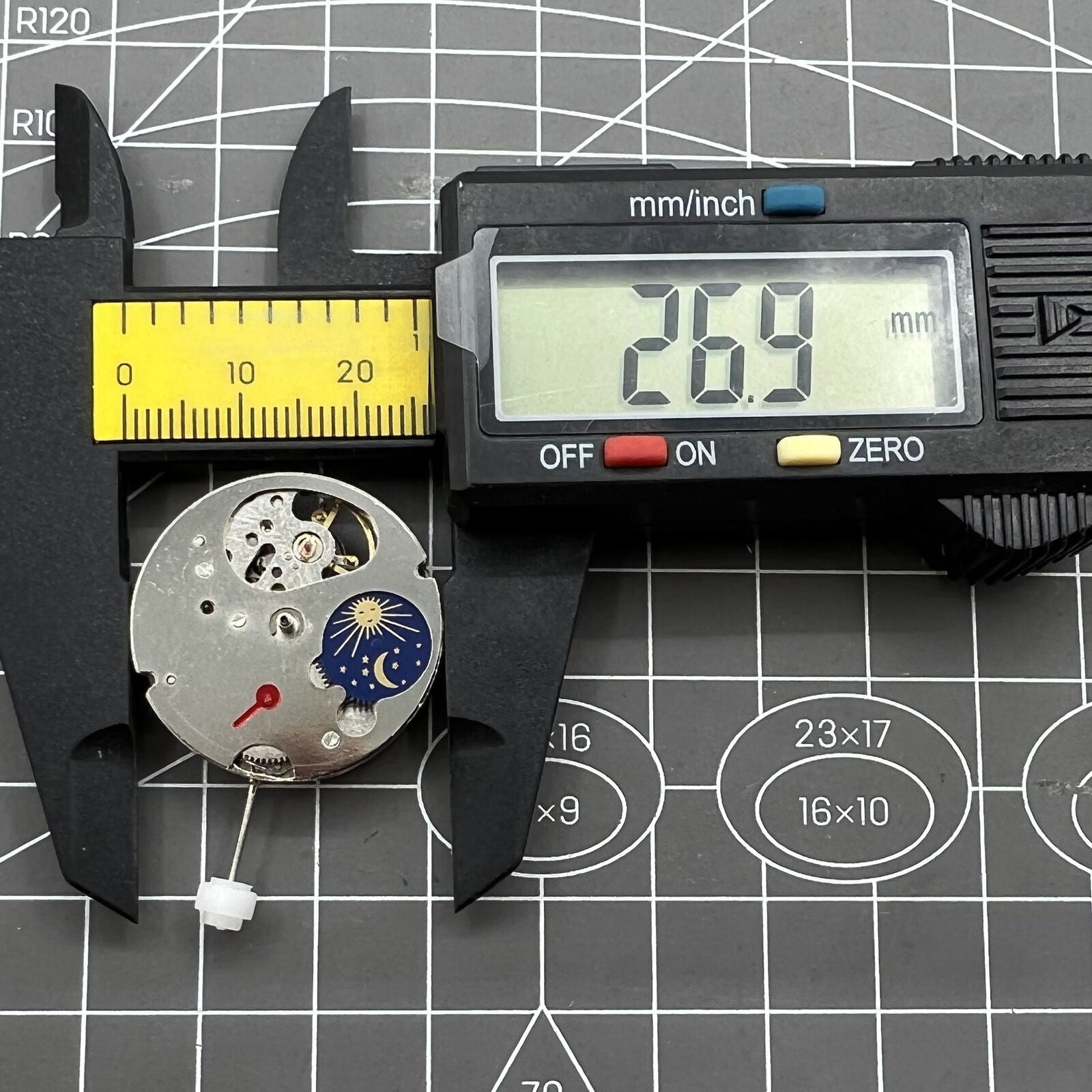 Dandong Small Second@6 watch accessory displaying precise automatic mechanical movement with elegant design.