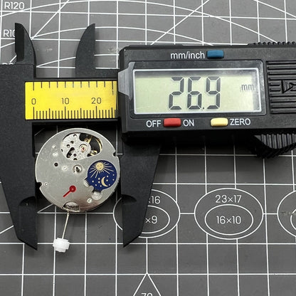 Dandong Small Second@6 watch accessory displaying precise automatic mechanical movement with elegant design.