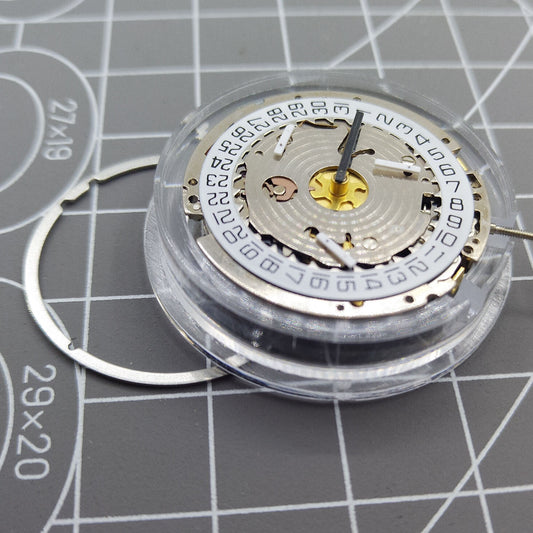 Mouvement à quartz ISA 8171 de fabrication suisse, date à 4 heures, multifonction, original
