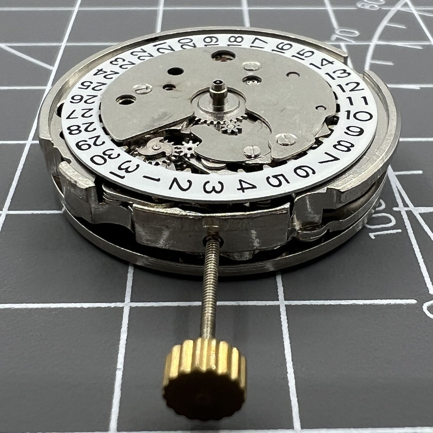 26.5mm 7120 automatic watch movement with single calendar and three hands for accurate timekeeping