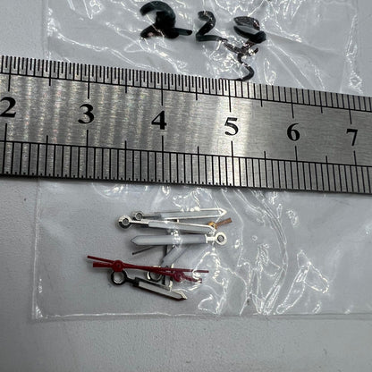 Luminous watch hands for Miyota 2035 quartz, P1-H2-C22 design, enhancing night visibility with bright glow.