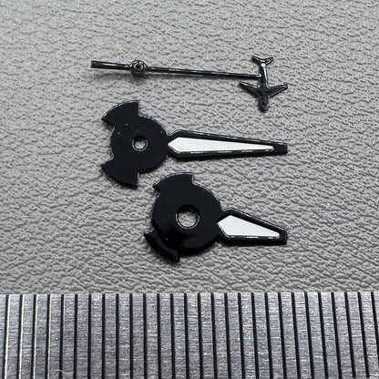 Grüne Lume Kleiner Sekundenanzeiger Schwarzer Rand Uhrzeiger für NH35 NH36 4R 7S