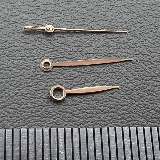 Ensemble d'aiguilles de montre 3 aiguilles en or rose pour Miyota 9015