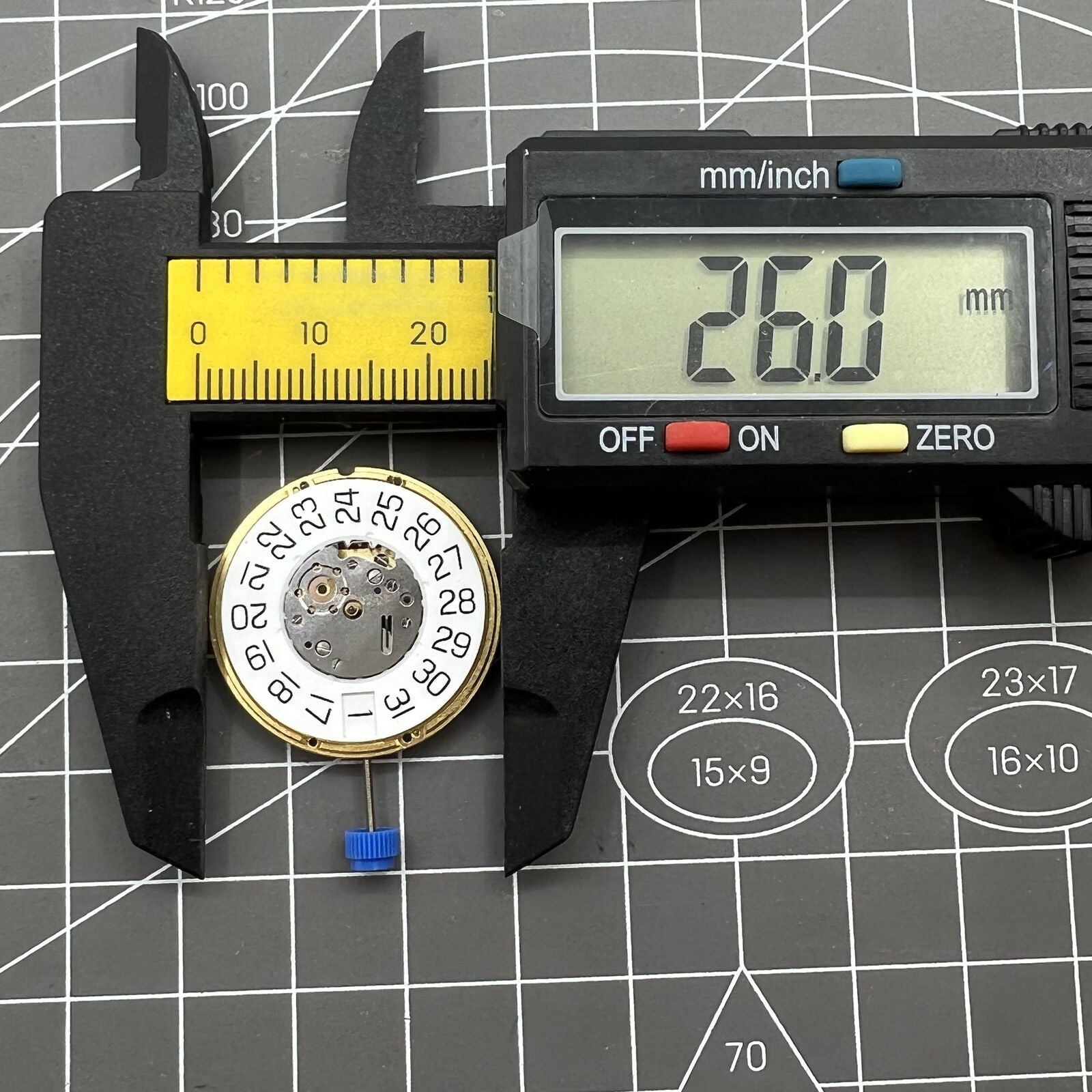 ETA F06.161 V8 quartz watch with date at 3, sleek modern design, single calendar by ETA