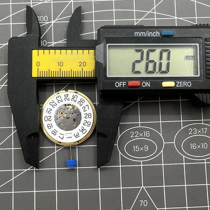 ETA F06.161 V8 quartz watch with date at 3, sleek modern design, single calendar by ETA