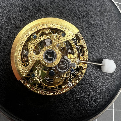 HZ27AOB Golden Hollow Calendar Automatic Mechanical Movement