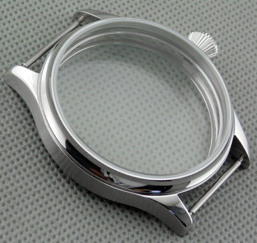 44mm Watch Case Stainless Steel Case for ETA 6497 or 6498 Seagull ST3600/ST3621
