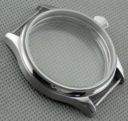 44mm Watch Case Stainless Steel Case for ETA 6497 or 6498 Seagull ST3600/ST3621