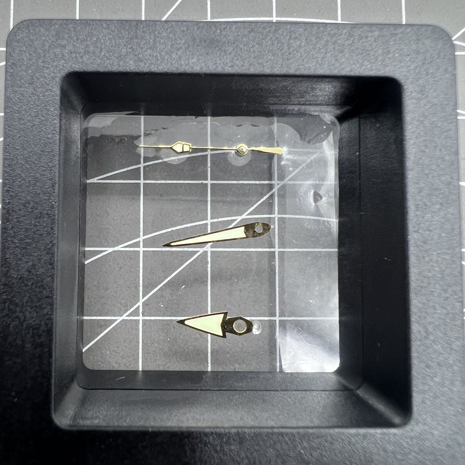 New C3 green luminous watch hands set by P1-7-C for NH35/36/4R/6R automatic movements