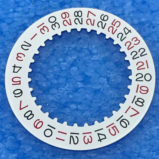 Disque de date rouge de remplacement générique pour chiffres impairs et roue de date pour mouvement RLX 3135