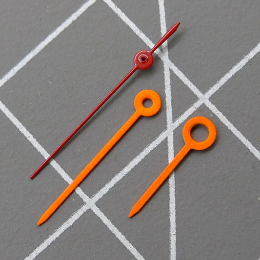 Set of replacement watch hands for Miyota 2035 movement, sizes 14mm, 11mm, and 8mm, brand NO.1243.