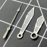 Arrow Shape 12mm Silver Trim Watch Hands for Miyota 2315 2035 2036 2115 2305