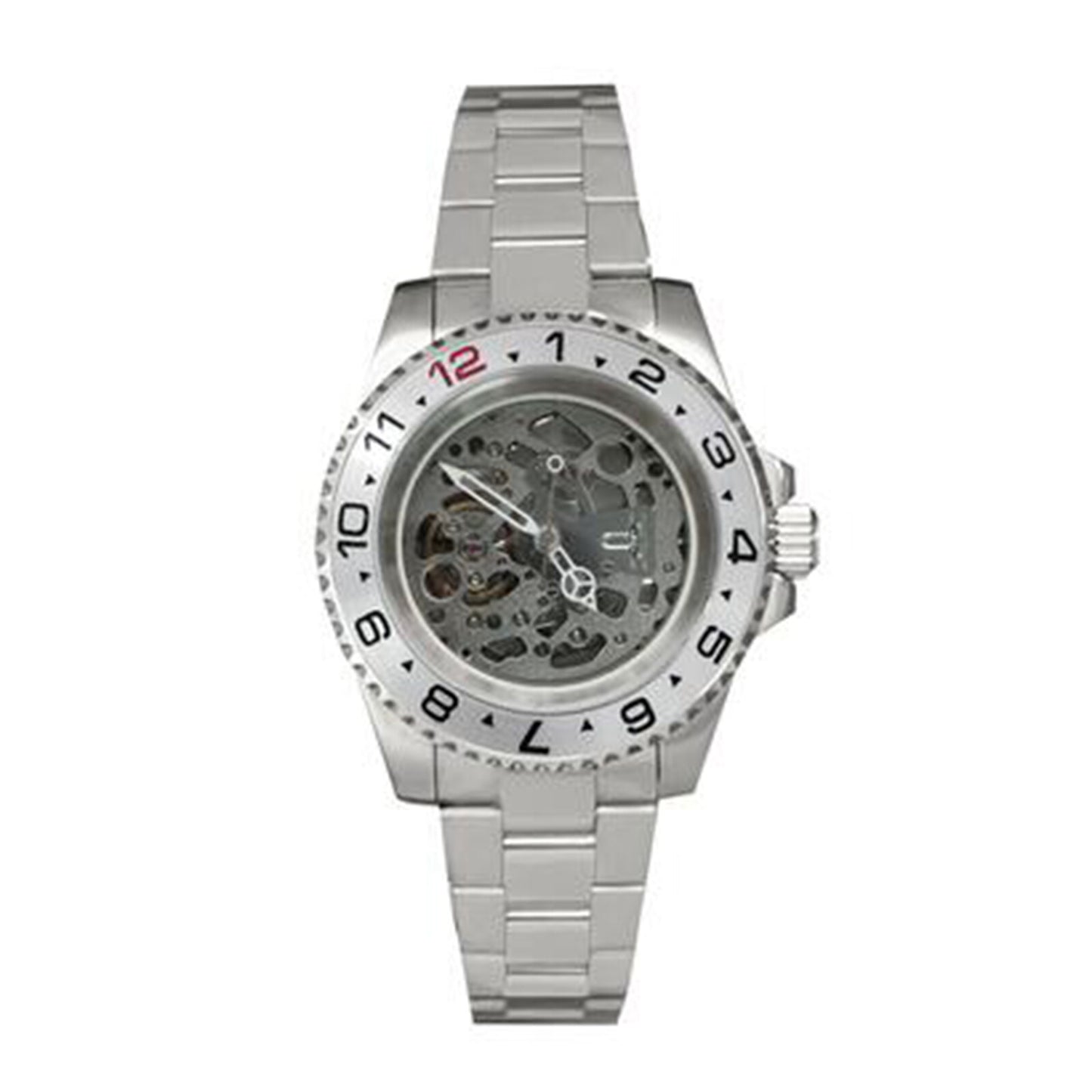 NH70 40mm Stainless Steel Watch Case Sapphire Glass Hollow Dial Luminous Hands