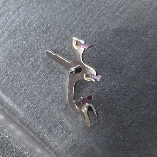 Swiss Made Pallet Fork for Omega 9900A 2500D watch movement, precision repair part.