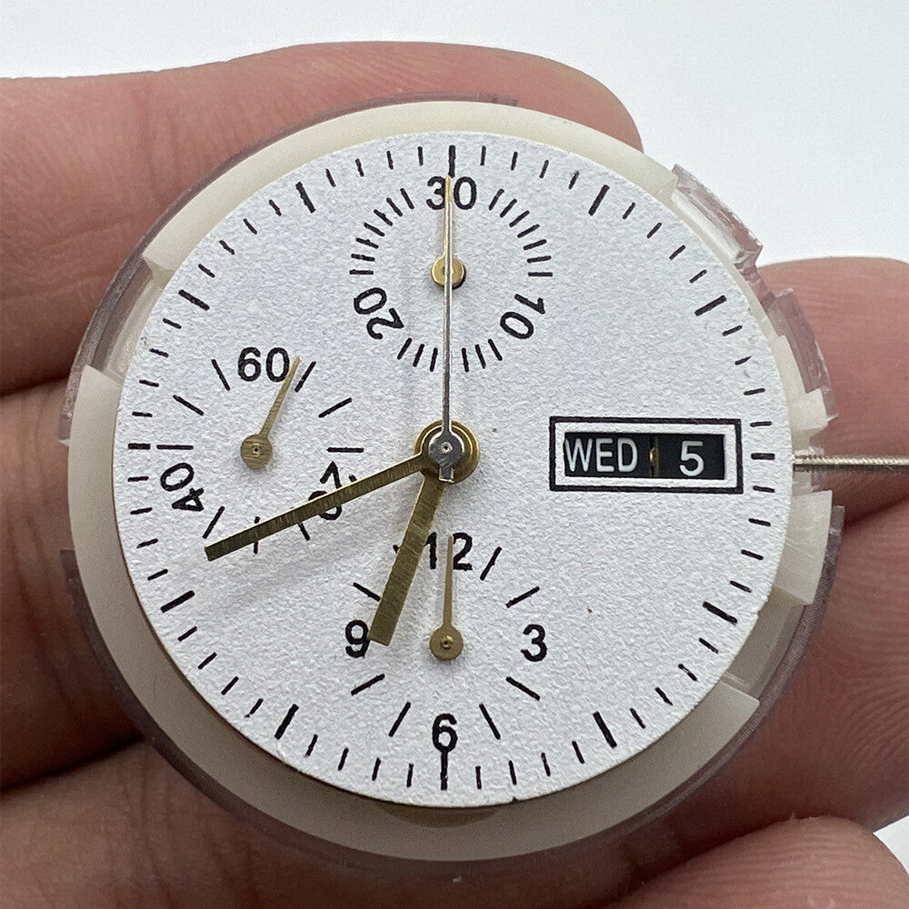 SHANGHAI 7750 black automatic watch accessory with mechanical movement and day-date feature