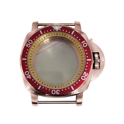 42mm Stainless Steel PVD Rose Goden Watch Case for NH35/NH36/4R/7S Movement