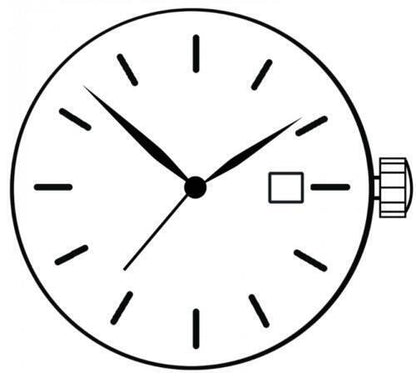 Miyota 2015 Japan Quartz Movement Date at 3