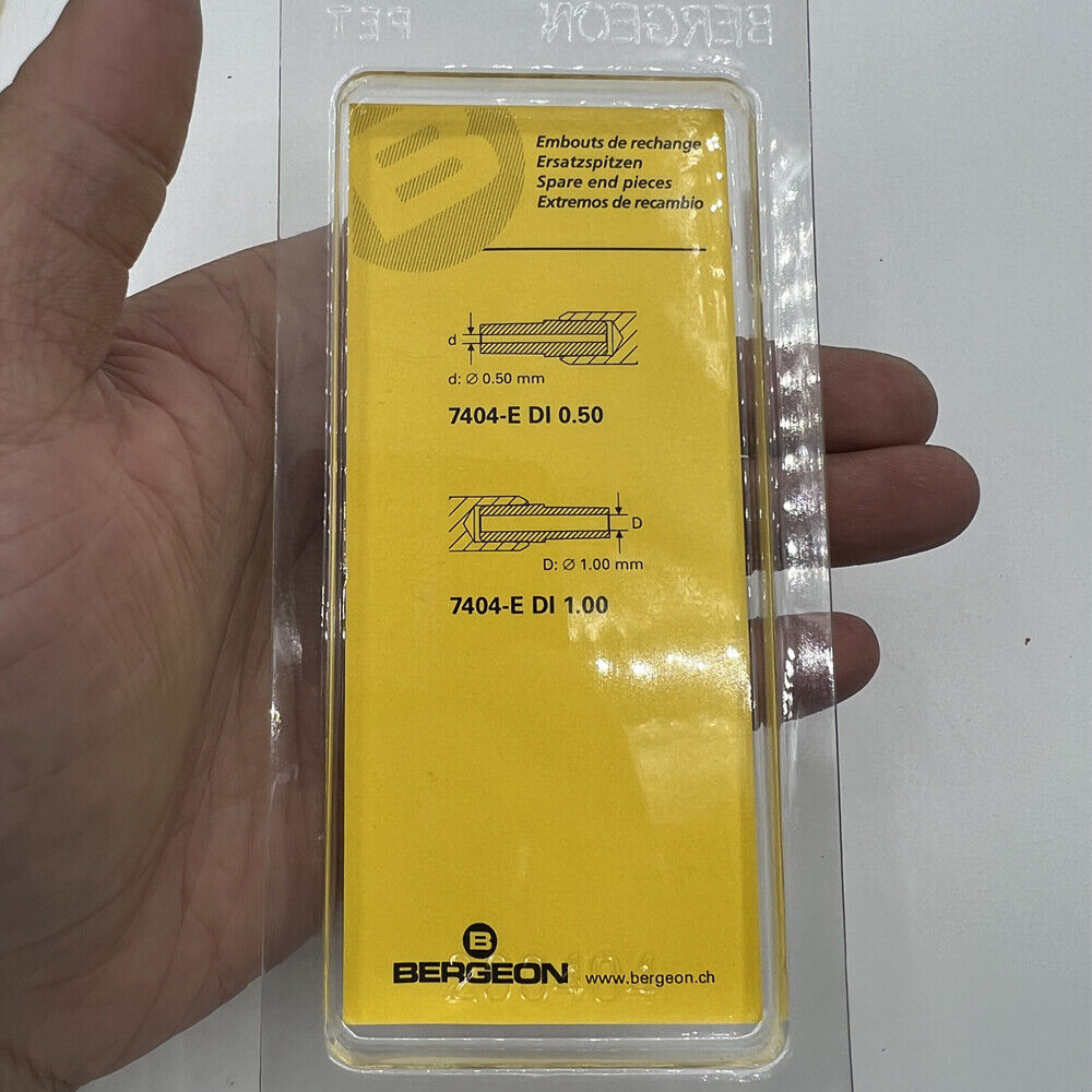 Bergeon 7404-1 precision watch hand fitting tool for accurate watch repair and assembly tasks.