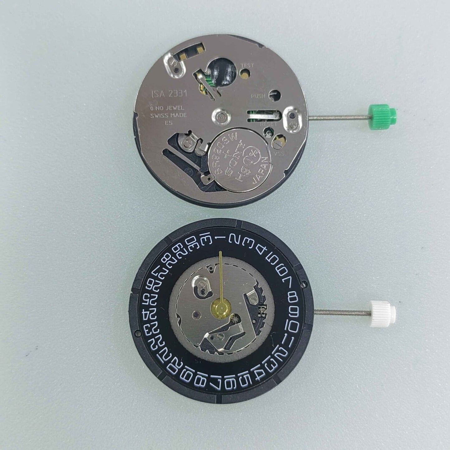 ISA 2331 Black Dial Quartz Movement Date At 3 Watchmaker Watch Repair Part