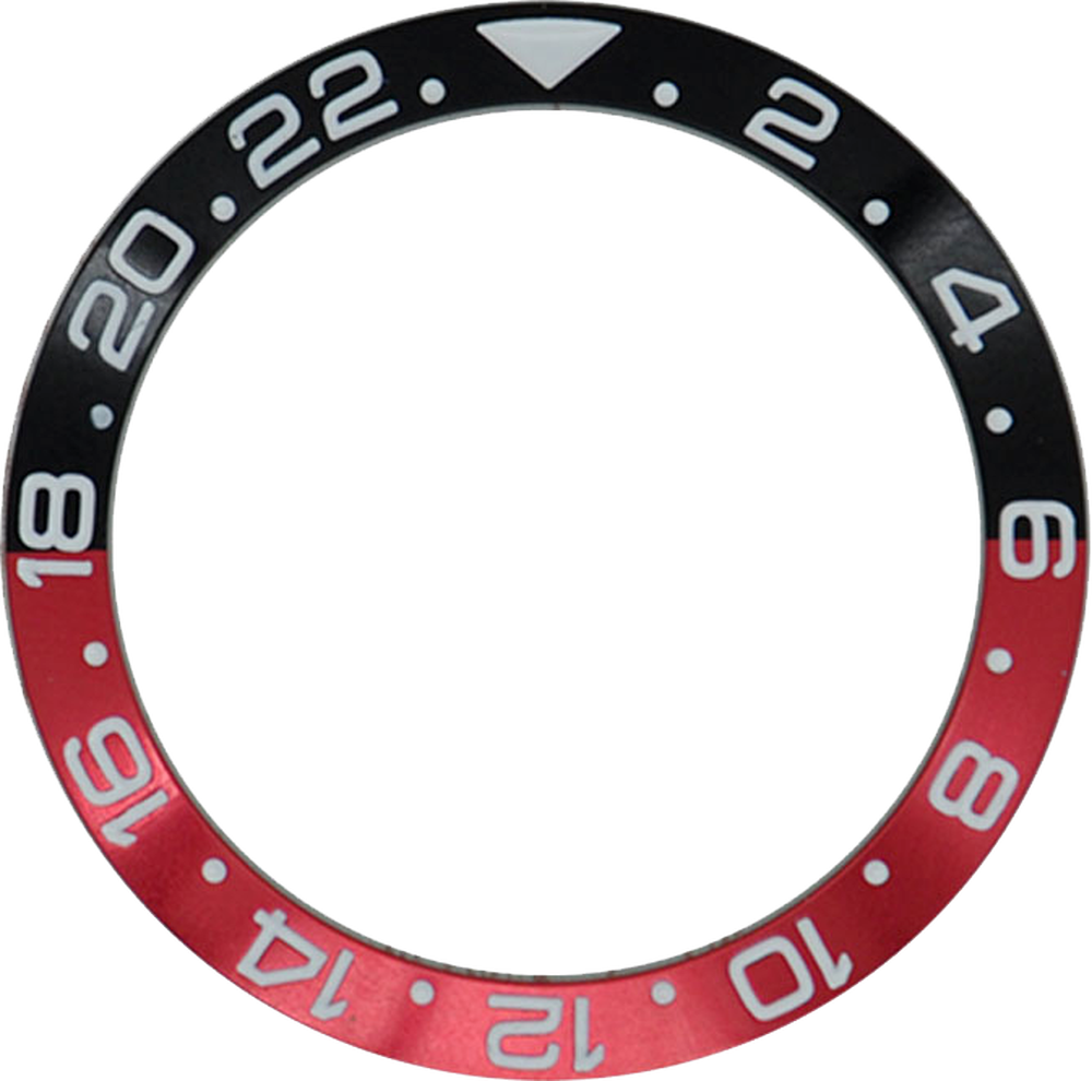 38 mm Uhrenring, Keramik-Lünetteneinsatzring für GMT-Uhr, 40 mm Gehäuse