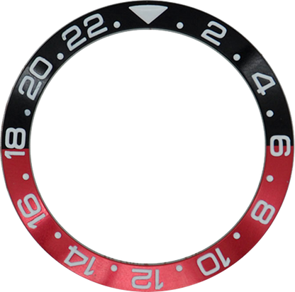 38 mm Uhrenring, Keramik-Lünetteneinsatzring für GMT-Uhr, 40 mm Gehäuse