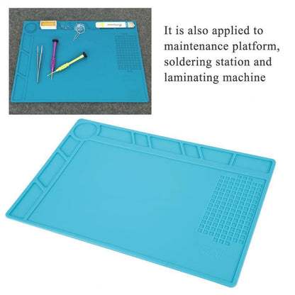 34cm x 23cm Work Pad Soldering Station Heat Resistant Pad Non-slip Silicone Mat