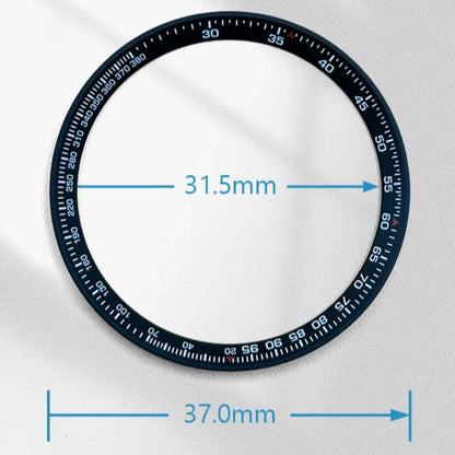 Schwarzer Metallring 37x31,5x1,7 mm, modifiziert f�r Watch Accessories, langlebig und stilvoll.