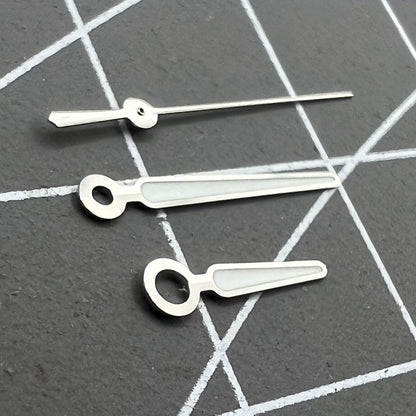 13 mm silberner Rand, C3 blaue Leuchtzeiger, passend für NH35/NH36-Uhrwerk 