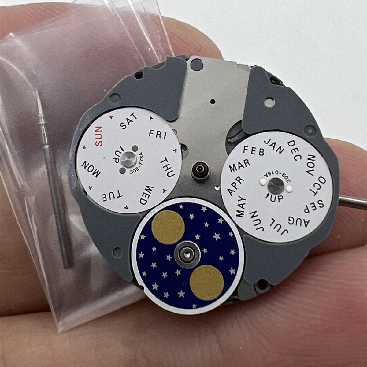 Miyota 6P80 quartz watch movement repair part, compatible replacement for model 6380, reliable precision.