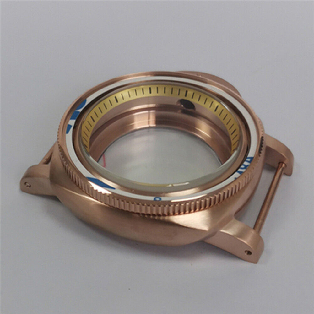 42mm Stainless Steel PVD Rose Goden Watch Case for NH35/NH36/4R/7S Movement