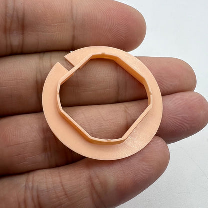 HTR watch case cushion mount spacer ring for VX42/VX43 movement repair and assembly, durable watch accessory.