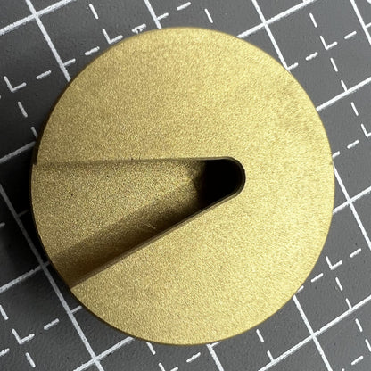 Copper watch balance wheel holder for precise 25mm watch repair, ideal for cleaning delicate parts.