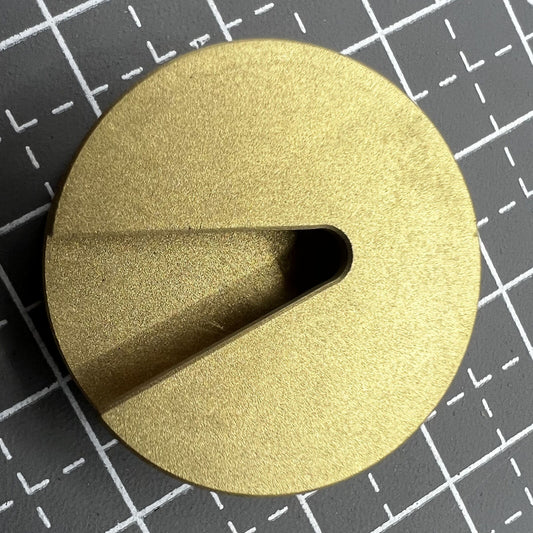 Copper watch balance wheel holder for precise 25mm watch repair, ideal for cleaning delicate parts.