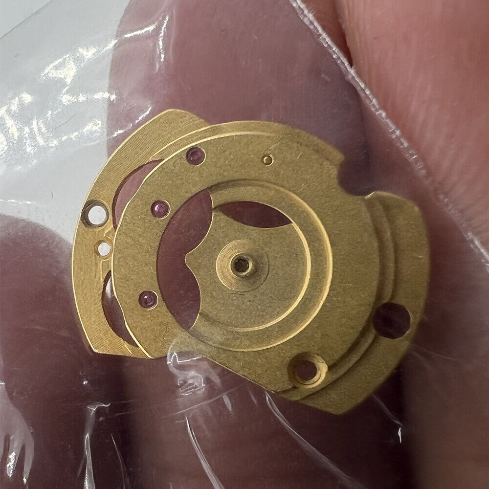 Golden automatic watch wheel bridge compatible with ETA2824 2834 2836 movement for precise repairs.