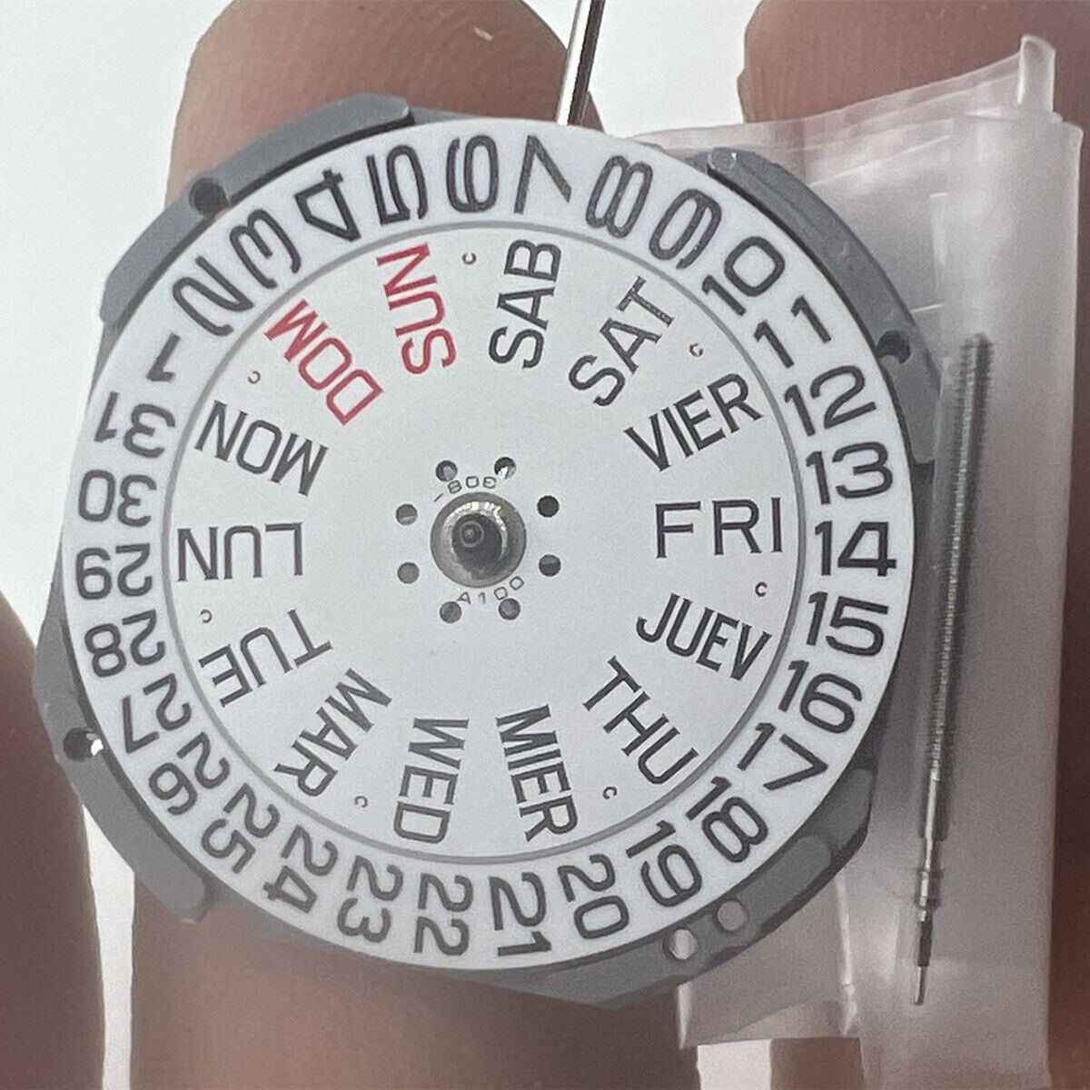 Miyota 1S02 Japan Quartz Movement close-up showing precision craftsmanship and reliable timekeeping.