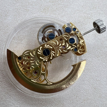 Automatikwerk LG0806B Goldenes Rechteck Skelett Unwucht Rad Mechanisch